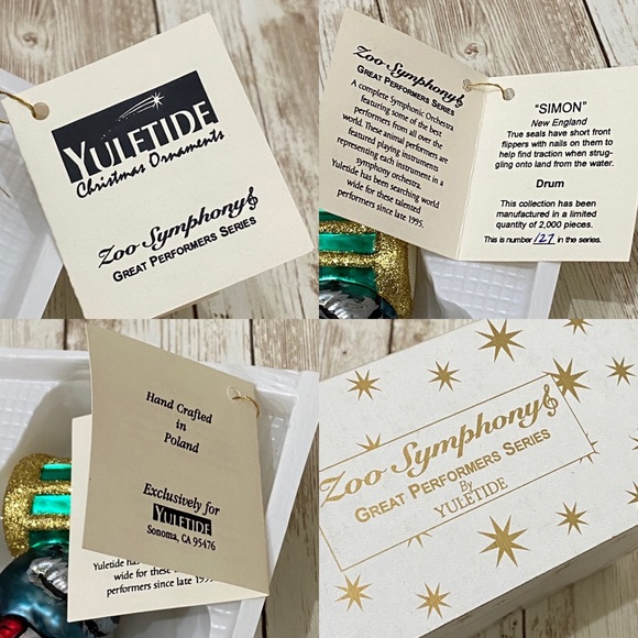 Zoo Symphony Seal Sea Lion Christmas Ornament - Picture 16 of 16